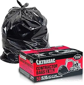 71s7MoT9tsL.__AC_SX300_SY300_QL70_FMwebp_ Ultrasac 42 Gallon Contractor Trash Bags Review Tough Durable Industrial Value Pack